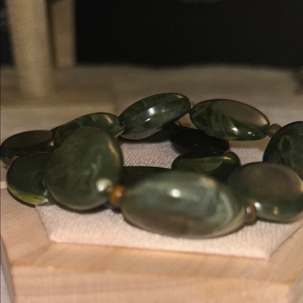Elegant Green Jade Bracelet‎ Set
